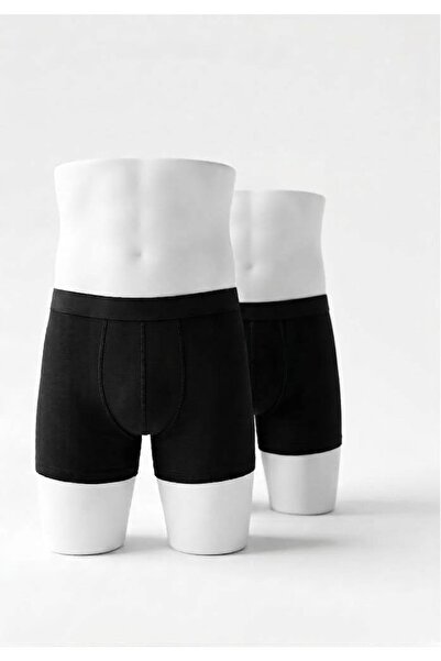 2 ‘li Erkek Pamuklu Likralı Premium Kumaş Boxer