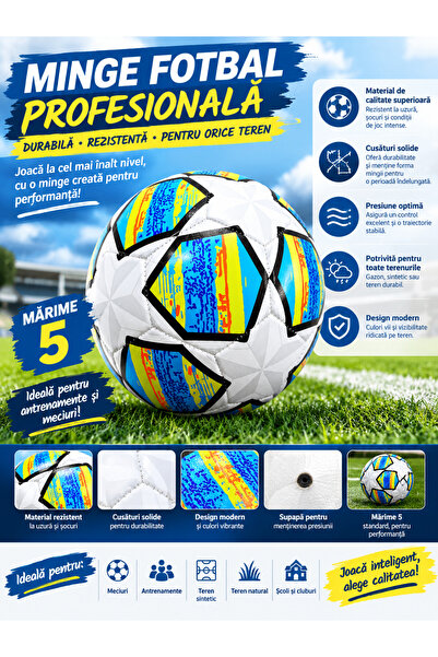Generic Brand Minge de fotbal – Design modern și culori vibrante
