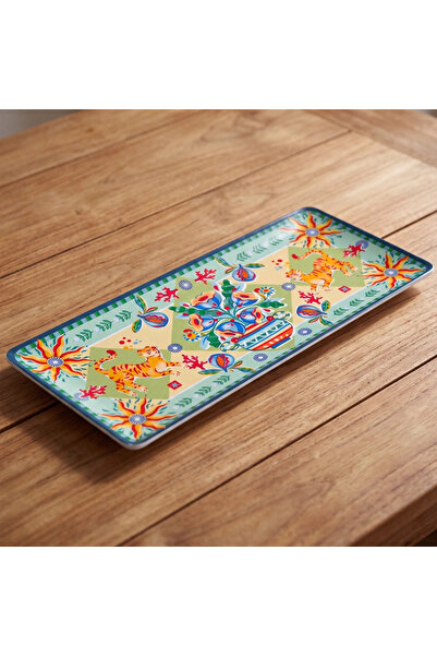Baci Milano Dolce Far Niente Melamin Dikdörtgen Tepsi 48 cm
