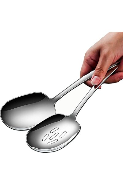 X SPRING Large Serving Spoons Set, 2PCS Stainless Steel Serving Utensils with...