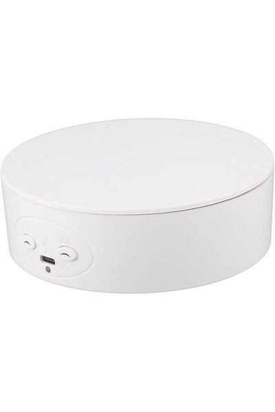 GLOGLOW حامل عرض للديكور اليومي، مصنوع من مادة ABS، منصة دوارة كهربائية هادئة...