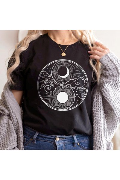 Orielle Tricou Negru Yin Yang