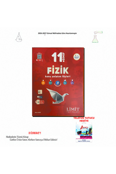 Limit Yayınları 2026-2027 11. Sınıf Fizik Konu Anlatım Föyleri