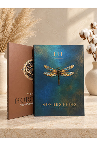 LUMEYA HOME 2’li Dekoratif Kitap Kutu Seti – New Beginning Yusufçuk ve Horolo...