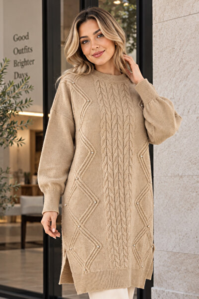 benguen Stoned Knitwear Sweater K6040 Beige