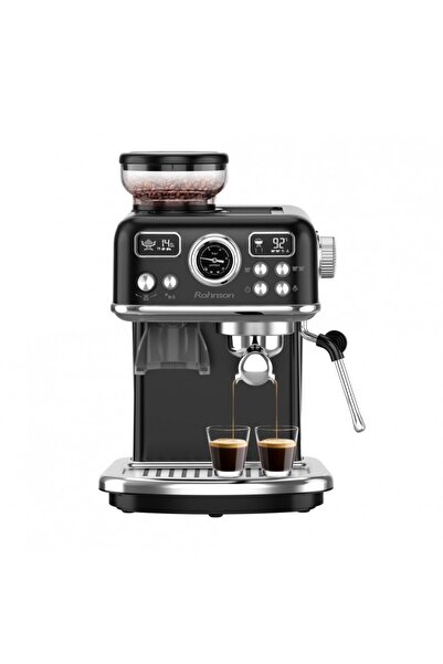 ROHNSON Espressor cu râșniță 2 în 1 R98250B ,1350W, cafea boabe 120g, putere ...