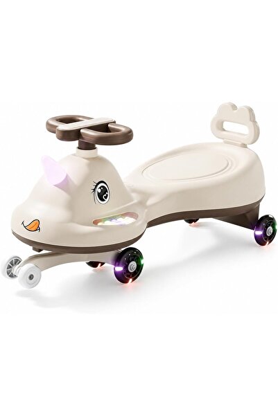 urevo Children's Twist and Swing Car with LED Wheels, Lights and Music, Twist...