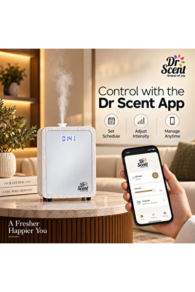 DR SCENT د. سنت جهاز تعطير بيغ، أبيض | جهاز تعطير وفواحة عطرية