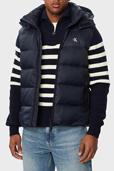 Calvin Klein Kapitoneli Çıkarılabilir Kapüşonlu Yaka Şişme Yelek LV04RG514GCE...