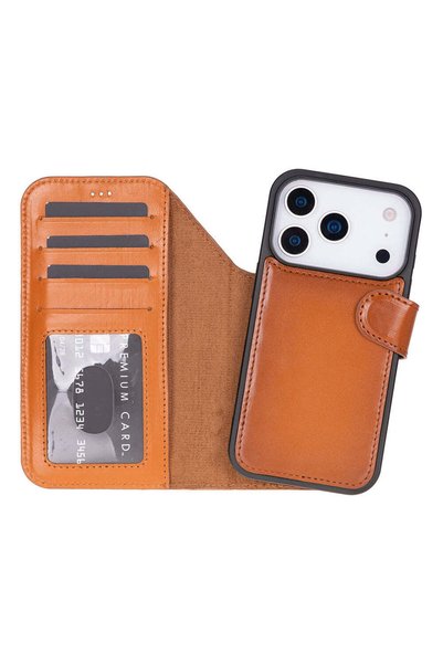 BloominBag Bloomcase Urban Tan Apple iPhone 17 Pro / 18 Pro (6.3") Genuine Le...