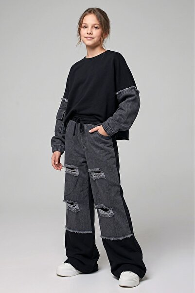 HAUSEkids 9-14 Yaş Ela Kız Çocuk Takım-Siyah