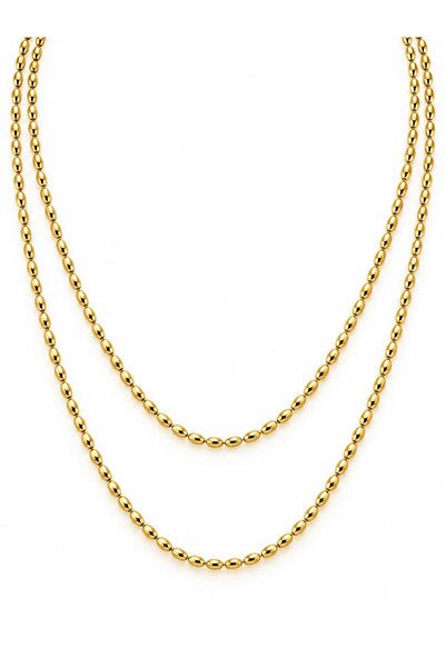 CHARMLUCKY ÖZEL SERİ BADEM ZİNCİR KOLYE-90 CM