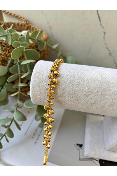 stainless steell Damla detay gold bileklik