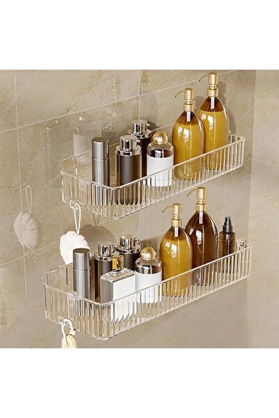 KASTWAVE Shower Organizer, 2 Pack Hanging Shower Caddy Wall Mounted, Adhesive...