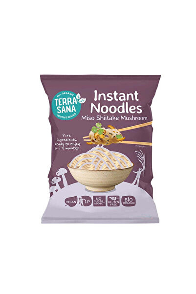 Terrasana Supă instant organică cu tăiței Miso Shiitake 90 g
