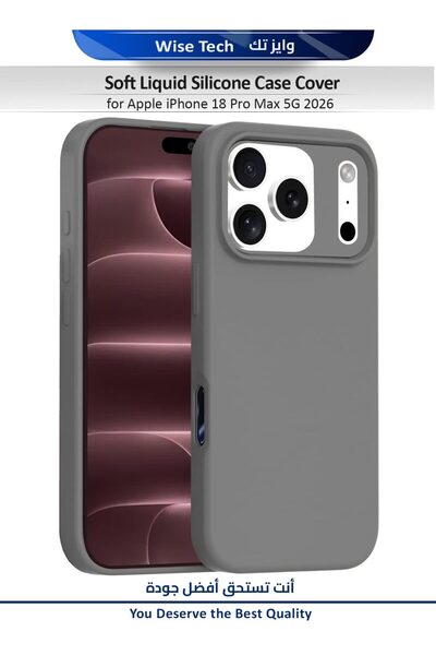 Wtech Apple iPhone 18 Pro Max 5G 2026 Soft Liquid Silicone Case Cover