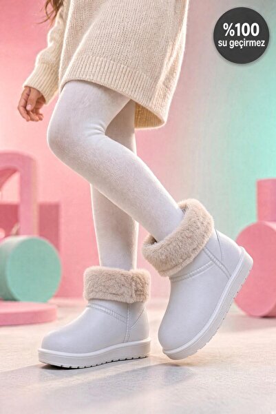 Oksit Lovi P003 100% Waterproof Warm Snow and Winter Boots for Girls with Fur...