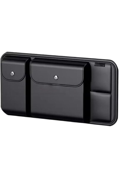 TERRIFI Universal Car Sun Visor Organizer PU Leather Multi-Pocket Storage Bag...