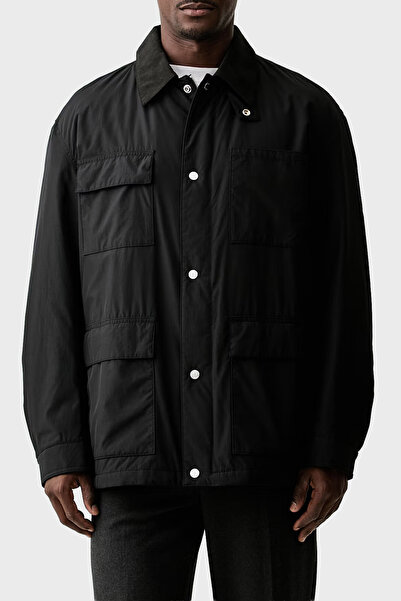 BOSS Relaxed Fit Klasik Yaka Su Geçirmez Astarlı Mont Erkek MONT 50564626 001