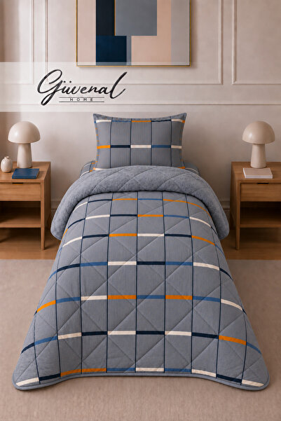 Güvenal Fiorelle |   Wellsoft Double-Sided Single Pillowcase and Elastic Shee...