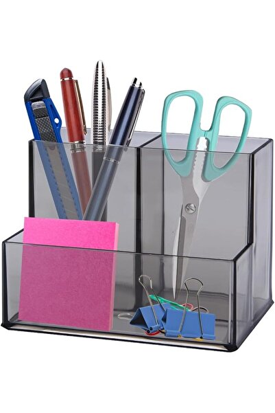GENERAL Pen Holder, Clear Acrylic Makeup Brush Holder, Pencil Holder for Desk...