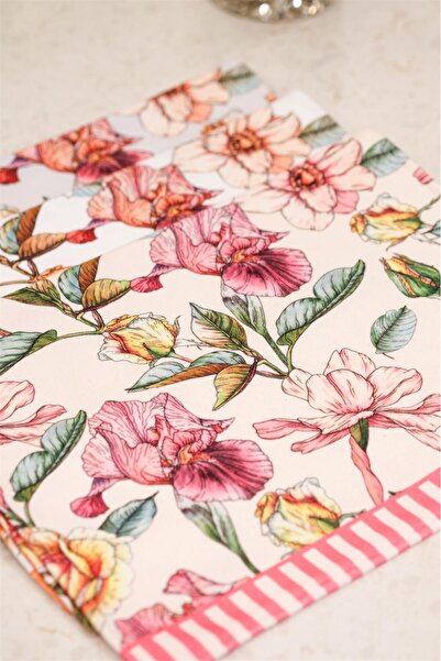 Finezza Ni̇ly 100% Cotton Printed Towel Set 3 Pieces. Garden 1632