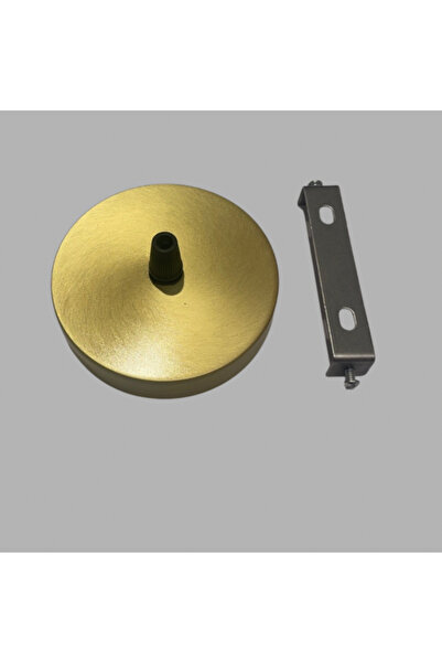 10 cm Pirinç Kaplama Tavan Aparatı,Pirinç Rozans,Avize Tavan Metal Parça,Tavan Rozansı