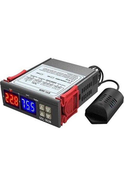 Robotnom STC-3028 AC110-220V LCD Ekran Nem Sıcaklık Kontrol Modülü