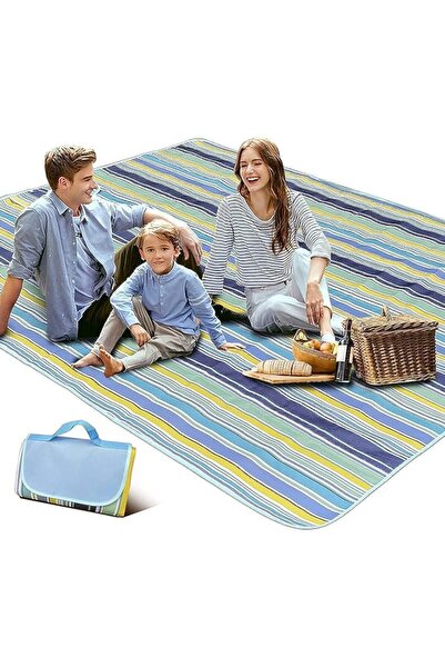 SKY TOUCH SKY-TOUCH Foldable Picnic Blanket Waterproof Beach Blanket Waterpro...