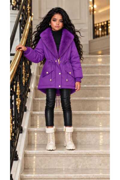 UZUN BUTİK Kids KIZ ÇOCUK MONT SU GEÇİRMEZ İÇİ PELUŞ