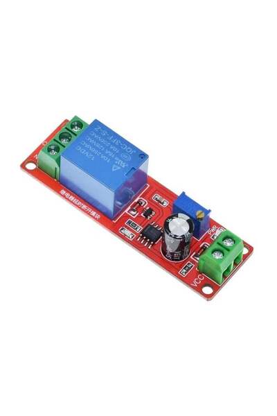 Robotnom Zaman Gecikmeli Tekli Röle Kartı NE555 12V Zamanlayıcı