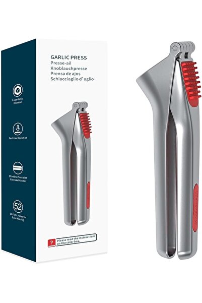 KITCHENDAO Kitchendo Heavy Duty Garlic Press with Built-In Scraper and Cleani...