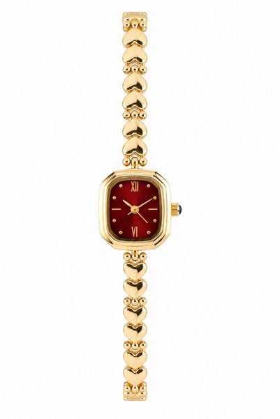 Reddington Women's Heart Cord Model Gold Color Steel Cord Wristwatch