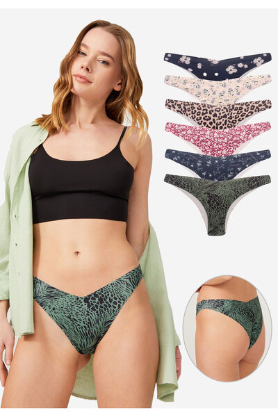 Cottonhill Brazil χωρίς ραφές Laser Cut Floral 6 Τεμ. - Πολύχρωμο