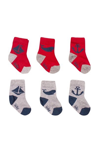 Bibaby Κάλτσες Bebe Sailor 6 Τεμ. - Κόκκινο