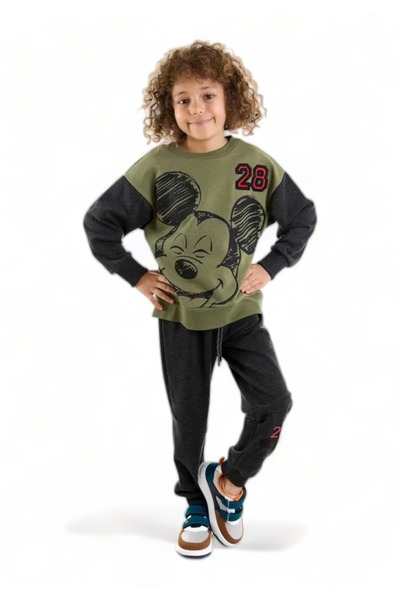 Çimpa Φόρμα βαμβακερή για αγόρι Cimpa Mickey Mouse 28 - Χακί