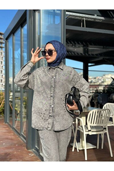 Sultan Butik Bursa Kot Ceketli Takım