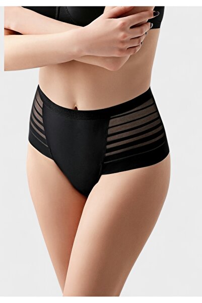 NEWBRA LINGERIE Brazil γυναικείο ψηλόμεσο Laser Cut New Bra Lingerie Μαύρο