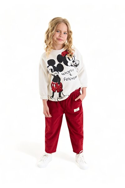 Çimpa Σετ για κορίτσι Cimpa Minnie Mouse με φούτερ μπλούζα και κοτλέ παντελόν...