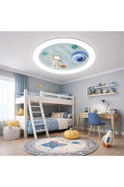 SELEXMO Lustra LED CONSTELATION cu telecomanda 64W, Diametru 50cm, lumina Rec...