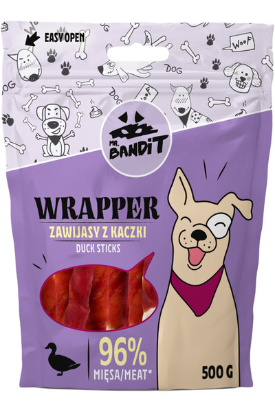 Other Recompense pentru caini Mr. Bandit WRAPPER, sticks, rata, 80g
