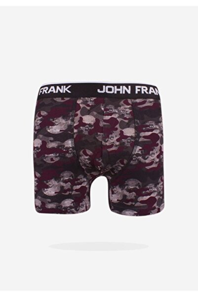 John Frank Boxer Camo Skull - Μπορντώ
