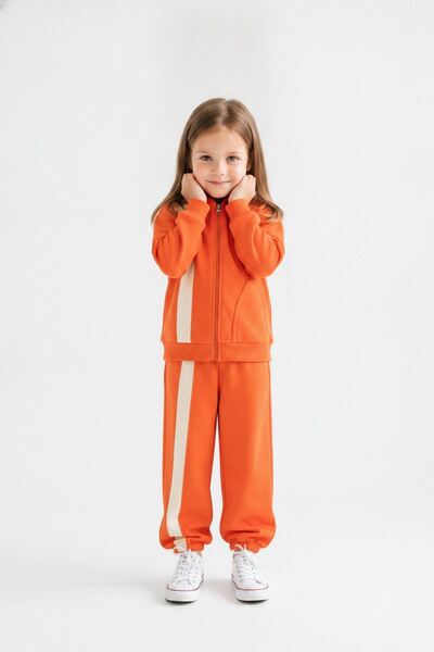 HAUSEkids بدلة أستانياسيا سنو للفتيات من 4-8 سنوات - برتقالي