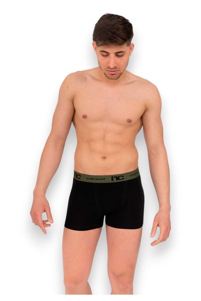 Nina Club Boxer Ανδρικό Black & Olive - Μαύρο