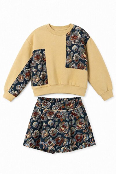 HAUSEkids طقم جاسمين فلور للفتيات من 4-8 سنوات - أصفر