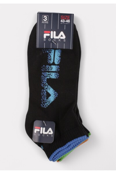 FILA Lifestyle Quarter Socks Fashion Black 3 τεμάχια - Μαύρο