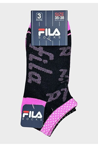 FILA Παιδικές Κάλτσες 3-Pack Αθλητικές Χαμηλές Κάλτσες για Κορίτσια - Πολύχρωμο
