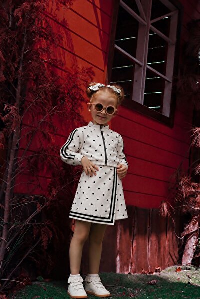 HAUSEkids طقم تنورة قصيرة للفتيات من عمر 1-5 سنوات - إكرو