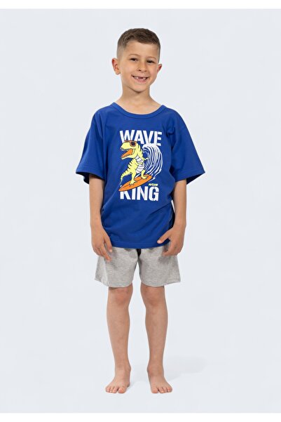 Nina Club Παιδική Πιτζάμα "Wave King" Μπλε