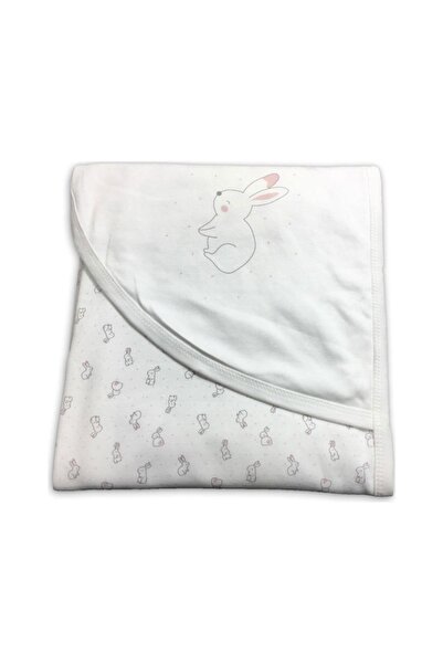 Biorganic Πάνα αγκαλιάς διπλής όψης Rabbit 85x90 εκ. - Πολύχρωμο